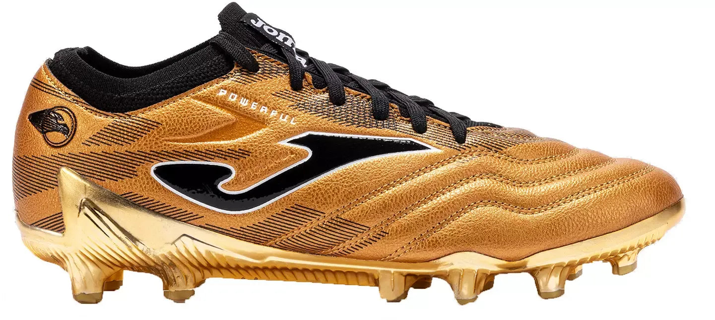JOMA MEN'S POWERFUL CUP GOLD BLACK FIRM GROUND Soccer Cleats